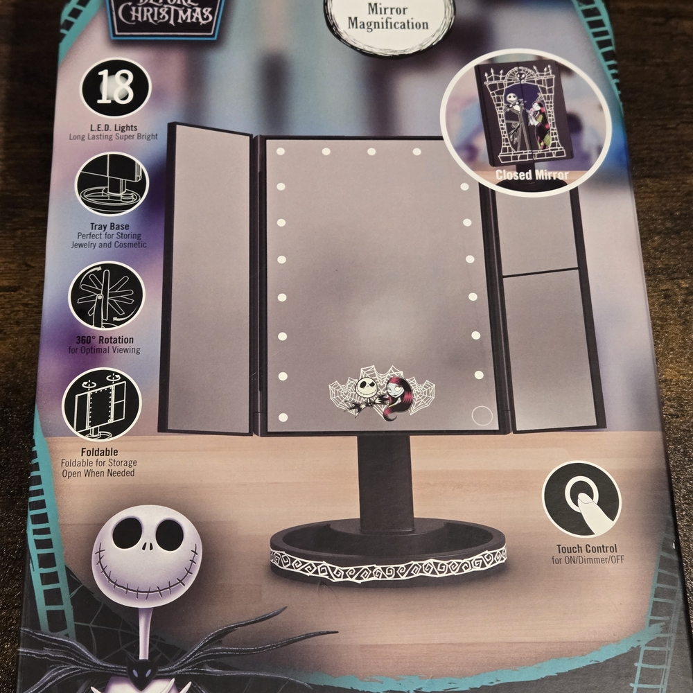 Nightmare Before Christmas LED Makeup Mirror
